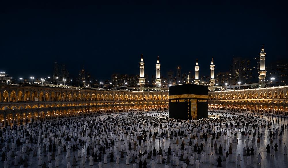 Worshippers around the Kaaba in Makkah